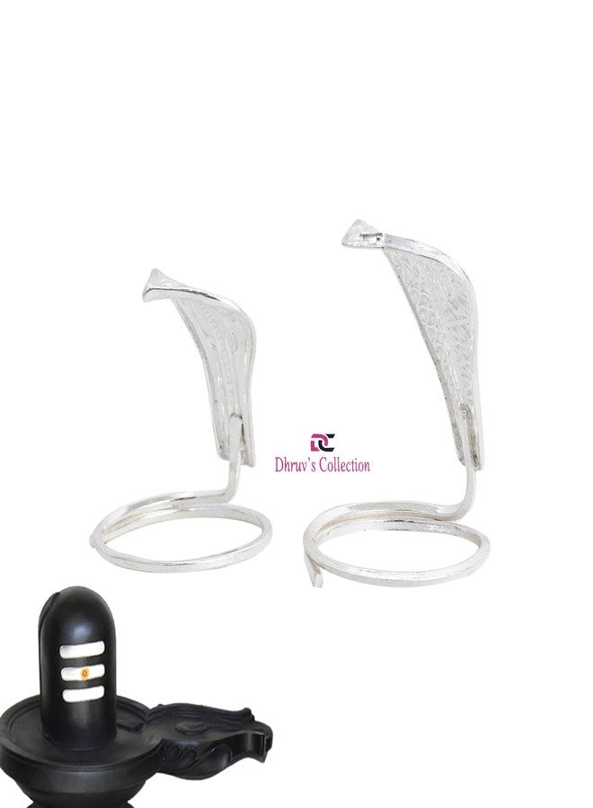 DHRUVS COLLECTION 925 Silver Snake, Nag Nagin Joda for Kaal Sarp Dosha Nivaran, Naag Panchmi Puja, Shiv Pooja, Temple, Shivling, Donation - Image 3
